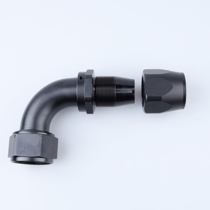 AC PERFORMANCE -20 AN 90 Degree Swivel Hose End Fitting Tight Radius Aluminum Black - Image 5